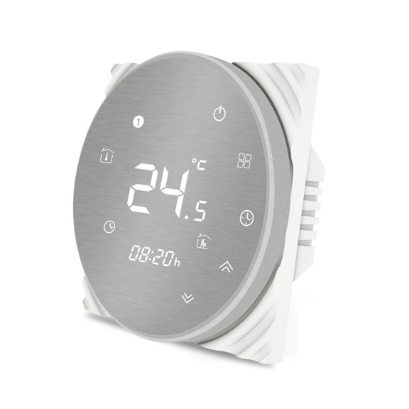 Contrôleur de Température Thermostat Intelligent Wi-Fi pour Chauffage au Sol Eau/électrique Chauffe-Eau/gaz Fonctionne, Facile à Installer