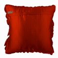 thumbnail image 3 of The HomeCentric Housse de Coussin Housses de Coussin Lot de 2 22x22 Pouces (55x55 cm) Housses de Coussin Rouges Style Vintage Volants Shabby Chic Housses de Coussins Décoratives Satin Housses de Coussin Carrées Unies-Vintage Rouges, 3 of 3