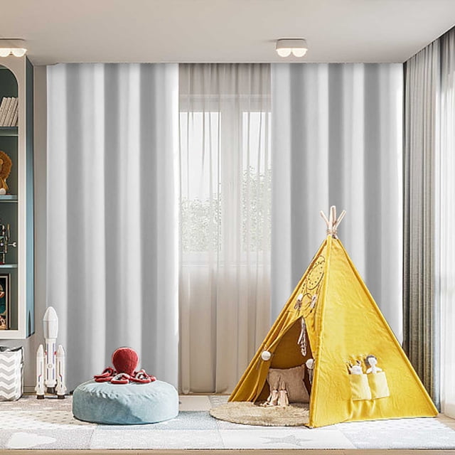 Rideaux Occultants 63x52 Pouces, Rideaux de Chambre de Luxe avec Blocage de Lumière Complet et Réduction de Bruit