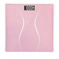 thumbnail image 2 of KUNOVA (TM) Pink Color Digital Bathroom Weight Body Scale with Smart Step-on Technology, Backlit White LED Display, Room Temperature, Battery Level 400lb/180kg, 2 of 5