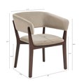 thumbnail image 3 of Blake Fauteuil en Faux Mohair Bois Naturel, 3 of 8
