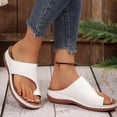thumbnail image 4 of Mepaouo Platform Flip Flops for Women 2025 Comfortable Split Toe Arch Support Walking Dressy Sandals, 4 of 8