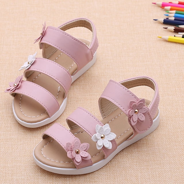 2025 NEW Summer Children Sandals Sandals Size 5 Big Flower s Arch Support Sandals Flat Pricness