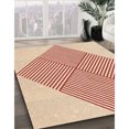 thumbnail image 3 of Ahgly Company Tapis d'Intérieur Lavables en Machine, Ronds, Transitionnels, Orange Vif, Ronds de 3', 3 of 7