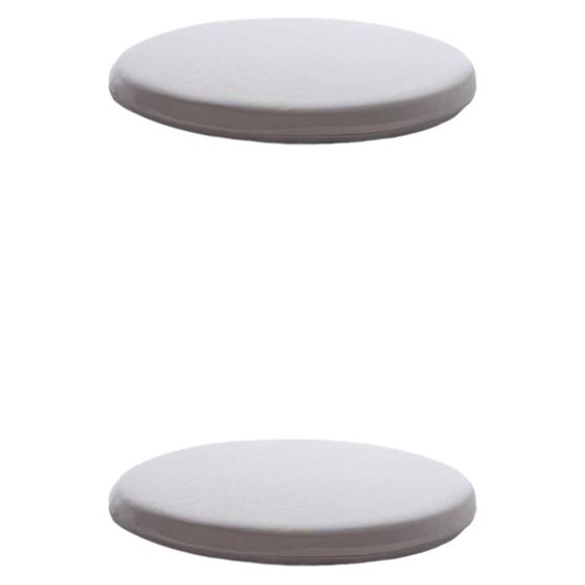 Baohd Coussin de Chaise Rond Fait de Polyester et de Coton à Mémoire pour le Confort Coussin Rond Coussin d'Assise Coussinets de Chaise Gris Pâle 40X40cm 2Ensemble