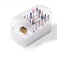 thumbnail image 3 of Durable Nail Drill Bit Holder with Bits Organizer Case Box Clear Lid Waterproof Home DIY Manicure, 3 of 8