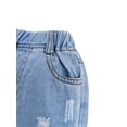 thumbnail image 3 of KIDSCOOL SPACE Retro Toddler Little Kid Rippd Holes Elastic Waist Fashion Jeans, 3 of 5