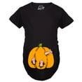 thumbnail image 3 of T-shirt de Maternité Citrouille Bébé Grossesse Mignon Automne Halloween Jack-o'-lantern (Noir) - TTG, 3 of 4