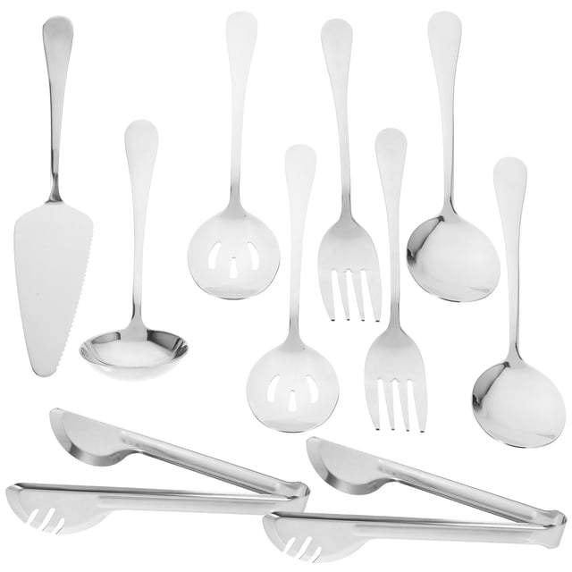 Mobutofu 1 Set Cooking Utensils Set Metal for Home Use with Stainless Steel Material