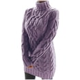thumbnail image 1 of EGNMCR Chandail à Col Roulé pour Femmes, Chandails pour Femmes Femmes Bouton Manches Longues Tricot Chandail Molletonné Chandail Hauts Blouse Chemise Unie Chandail à Col Roulé Femmes Chandail, 1 of 6