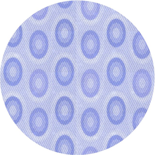 Ahgly Tapis Rond Lavable en Machine Intérieur Transitionnel Bleu Ciel, 7 Pieds Rond