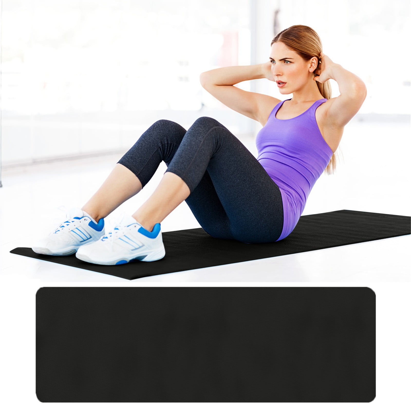Tapis De Yoga Haute Densité – Antidérapant, épais 1,5 Cm, Imperméable, Pour Pilates, Fitness, Camping, Jardinage