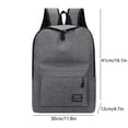 thumbnail image 3 of Backpack Large Capacity Adjustable Strap Solid Color Simplicity Outdoor Nylon Travel Bag, 3 of 9
