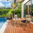thumbnail image 3 of Patiojoy 3 Pieces Patio Furniture Set w/Tempered Glass Coffee Table Set for Garden and Backyard Dark Cushions, 3 of 10