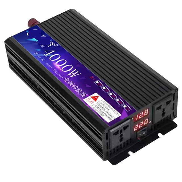 6000W Solar Pure Sine Wave Power Inverter 12V 220/110 Pure Sine Converter Home Solar Inverter Car Outdoor Bank Power Supply Exchange ,Safety
