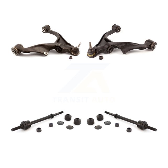 TOR Front Suspension Control Arm and Ball Joint Assembly Stabilizer Bar Link Kit for Car Ram 1500 Classic Dodge - Left Right Side (Driver Passenger) KTR-100170