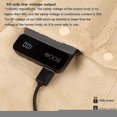 thumbnail image 2 of Usb Rechargeable Electric Heating Pad Heated Throw Blanket Shawl Full Body Flannel Fast-heating For Outdoors Stadium Home Office, Machine Washable, 2 of 5