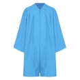 thumbnail image 3 of TTAO Kids Unisex Graduation Gown Robe Cap V Neck Set with 2025 Badge Tassel for School Graduation Blue 33, 3 of 7