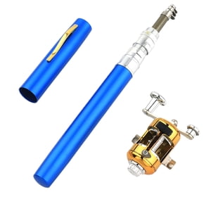 Bookk Pocket Size Fishing Rod 2024 New Pen Style Pocket Fishing Rod Aluminum Alloy Mini Fishing Rod Pocket Telescoping Fishing Rod For Outdoor Fishing