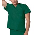 thumbnail image 2 of Adar Universal Unisex V-Neck Tunic 3 Pocket Scrub Top (Available in 39 Colors), 2 of 7