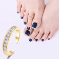 thumbnail image 3 of CHOK Reduced Price Toe Rings for Women Adjusted Zirconia Ring Toe Rings Set Beach Foot Jewelry for Summer Stylish Open Toe Joint Tail Rings Reduced Price, 3 of 5
