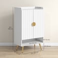 thumbnail image 3 of HOMCOM Armoire à Chaussures Étroite pour Entrée Armoire de Rangement pour Chaussures avec Rangement, 3 of 10