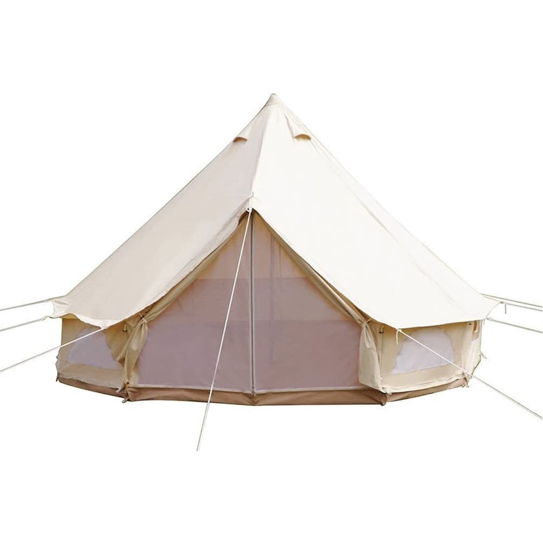 Large Camping Tent Outdoor Luxury Canvas Camping Tent for 8-10 Persons