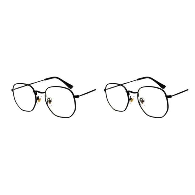 Redempat Fashionable Polarized Lens Small Frame Sun Glasses For Trendy Style black anti-blue 2Set