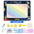 thumbnail image 1 of F Jumbo Aqua Mat For Childrens Art, 120X90Cm Neon Pattern, Hand Eye Coordination, Reusable Water Drawing Board, Mess-Free Creative Play, 1 of 8