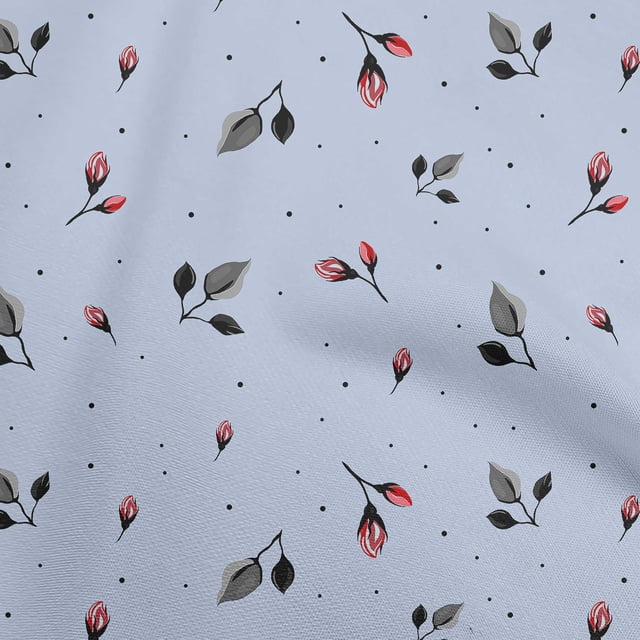 oneOone Tissu en Velours Améthyste Matériel de Robe Florale Tissu Imprimé Tissu au Mètre 58 Pouces de Large