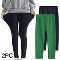 thumbnail image 2 of Timegard Girls Clothes 2pc Slim Fitting Pants Lightweight Solid Color Everyday Casual Stretch Leggings, 2 of 8
