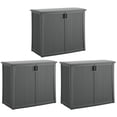 thumbnail image 1 of Suncast Coffre de Rangement Extérieur pour Terrasse avec Tablette Ajustable, (Lot de 3), 1 of 10