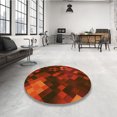 thumbnail image 4 of Ahgly Company Machine Washable Indoor Rectangle Transitional Cranberry Red Area Rugs, 4' x 6', 4 of 7