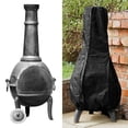 thumbnail image 3 of Housse Chiminea pour Patio Extérieur, Housse de Foyer Chiminea Résistante aux Intempéries, Noire, 3 of 9