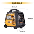 thumbnail image 3 of Maxpeedingrods 3500 Watt Portable Generator Inverter 3.2KW Gas Propane Dual Fuel Electric Start, 3 of 7