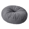 thumbnail image 3 of Tnarru Coussin de Sol Rond Coussin de Méditation Coussin Décoratif Confortable Coussin de Sol pour Chambre Bureau Balcon Intérieur Gris Foncé, 3 of 8