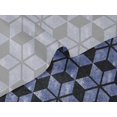 thumbnail image 5 of oneOone Velvet Medium Blue Fabric Geometric Sewing Craft Projects Fabric Prints By Yard 58 Inch Wide, 5 of 5