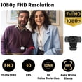 thumbnail image 2 of 1080P HD Webcam with Microphone, Streaming Computer Web Camera for Laptop/Desktop/Mac/TV, USB PC Cam for Video Calling, Conferencing, Gaming, 2 of 6