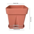 thumbnail image 3 of Thickened Anti Fall Silicone Planter Simple Square Home Office Decoration Succulent Pot, 3 of 4