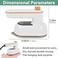 thumbnail image 2 of Travel Iron for Clothes, Mini Ironing Machine Handheld Can Be Rotated 180 Degrees, Household Fast Heating Wired Small Electric Iron, Portable Heat Press Clothing Iron Machine - US Plug, 2 of 6