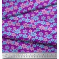 thumbnail image 2 of Soimoi polyester Crepe Fabric Artistic Floral Printed Craft Fabric by the Yard 52 Inch Wide, 2 of 3