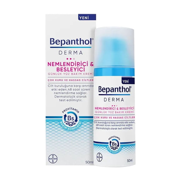 Bepanthol Derma Moisturizing Nourishing Daily Face Care Cream 50 ml
