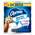 thumbnail image 3 of Charmin Ultra Soft, 2-Ply Toilet Paper, 6 Rolls (24 Regular Rolls Equivalent), 3 of 30