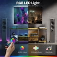 thumbnail image 4 of HOMCOM TV Console with RGB LED Lights, Industrial TV Stand for up to 55" TV, 4 of 10