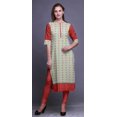 thumbnail image 2 of Bimba Kurta Tunique Ethnique Imprimée pour Femmes, Tenue d'Été Droite, 2 of 6