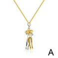 thumbnail image 1 of Couple Hug Pendant Necklace Metallized Love Style Necklace M1M0, 1 of 6