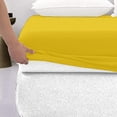 thumbnail image 4 of 1200 Thread Count 100% Egyptian Cotton 3-Piece Fitted Sheet ( 1 Fitted Sheet + 2 Pillow Covers) 27 Inches Deep Pocket Size Solid Pattern, 4 of 5