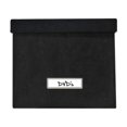 thumbnail image 1 of Vista Pliable Faux Suede Boîte De Rangement (Noir), 1 of 3