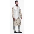thumbnail image 2 of Atasi Indian Kurta Pyjama Jacket Set For Men Mandarin Collar Casual Clothing, 2 of 5