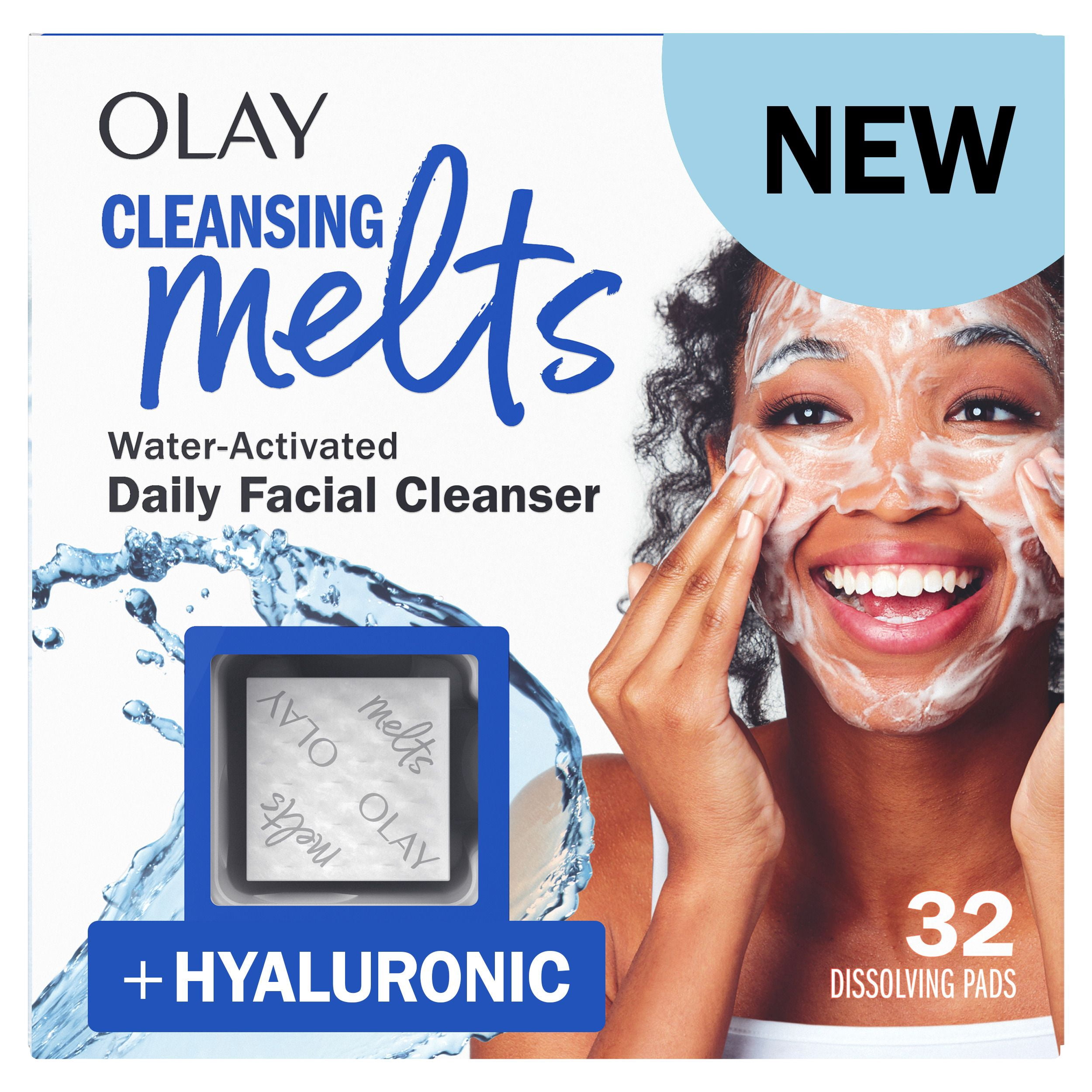 Nettoyant Pour Le Visage Olay, Nettoyant Fondant Pour Le Visage + Rétinol, Nettoie, Tonifie Et Rafraîchit La Peau, 32 Unités